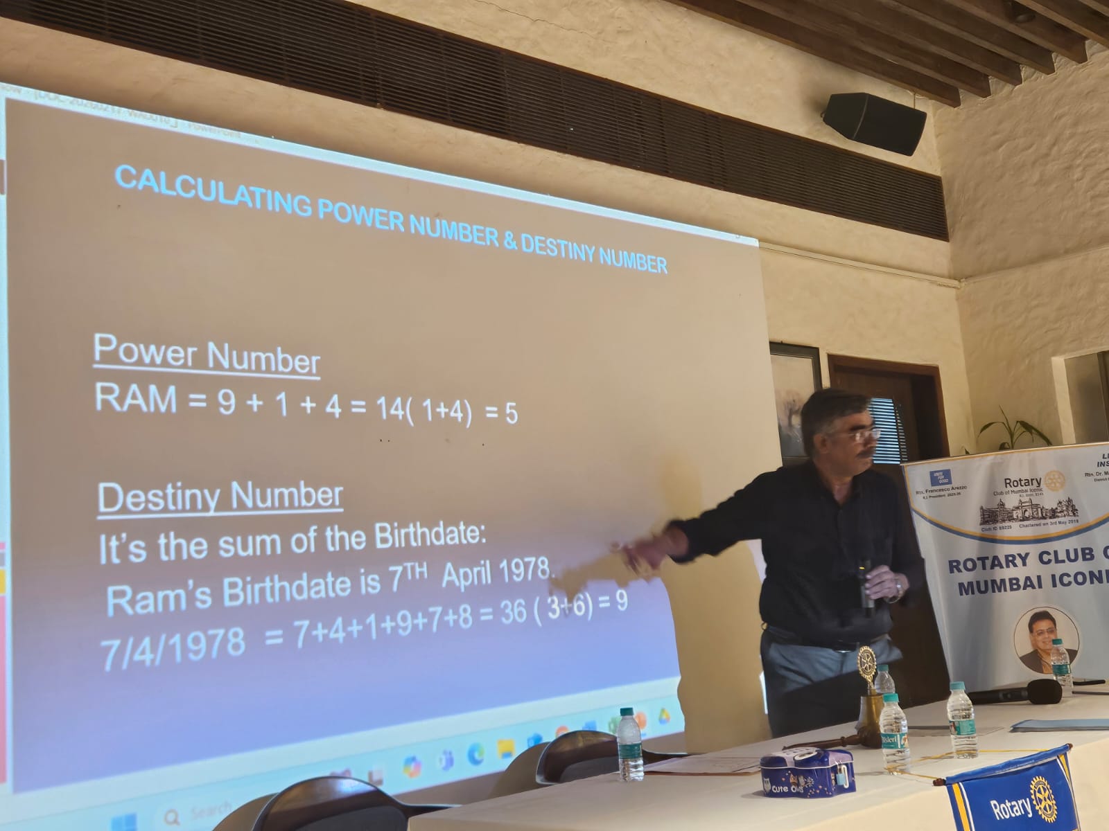 Explaining power number and destiny number in a numerology session